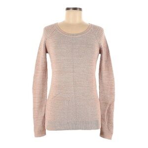 Ann Taylor LOFT Scoop Neck Light Pink Knit Pullover Sweater Size XL